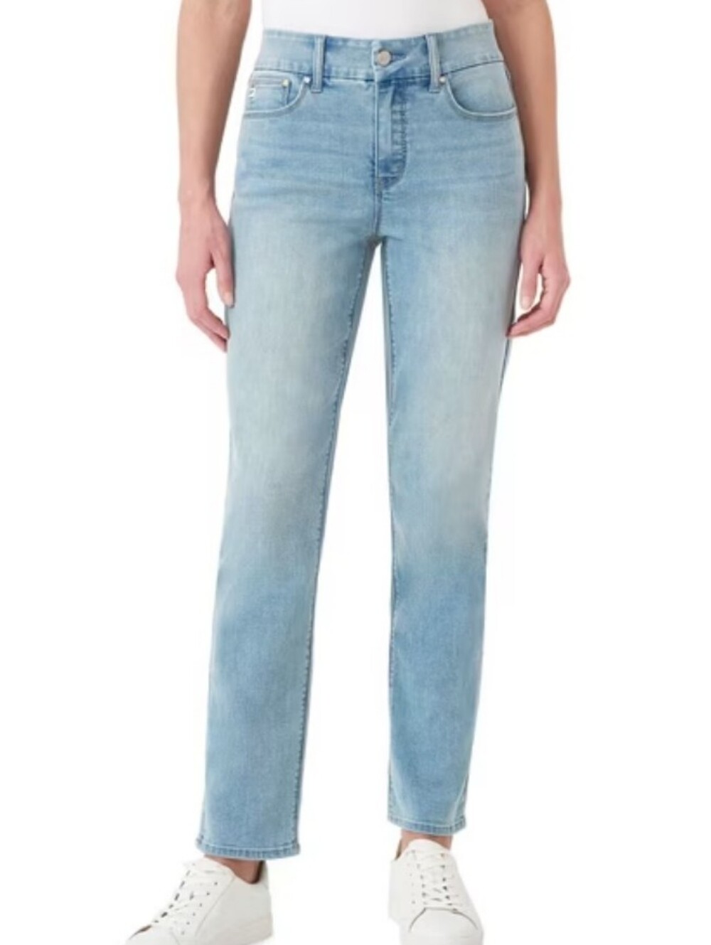 Seven7 Light Wash Straight Leg Women's Jeans